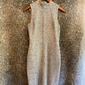 Tweed(ish) Bodycon Midi Dress - Express